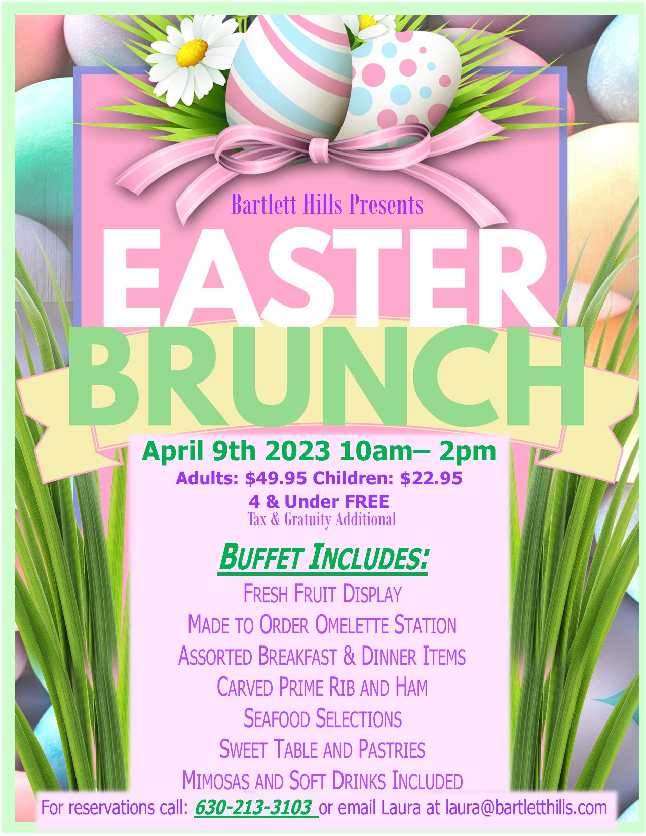 Easter Brunch Bartlett Hills Golf Club Easter Sunday