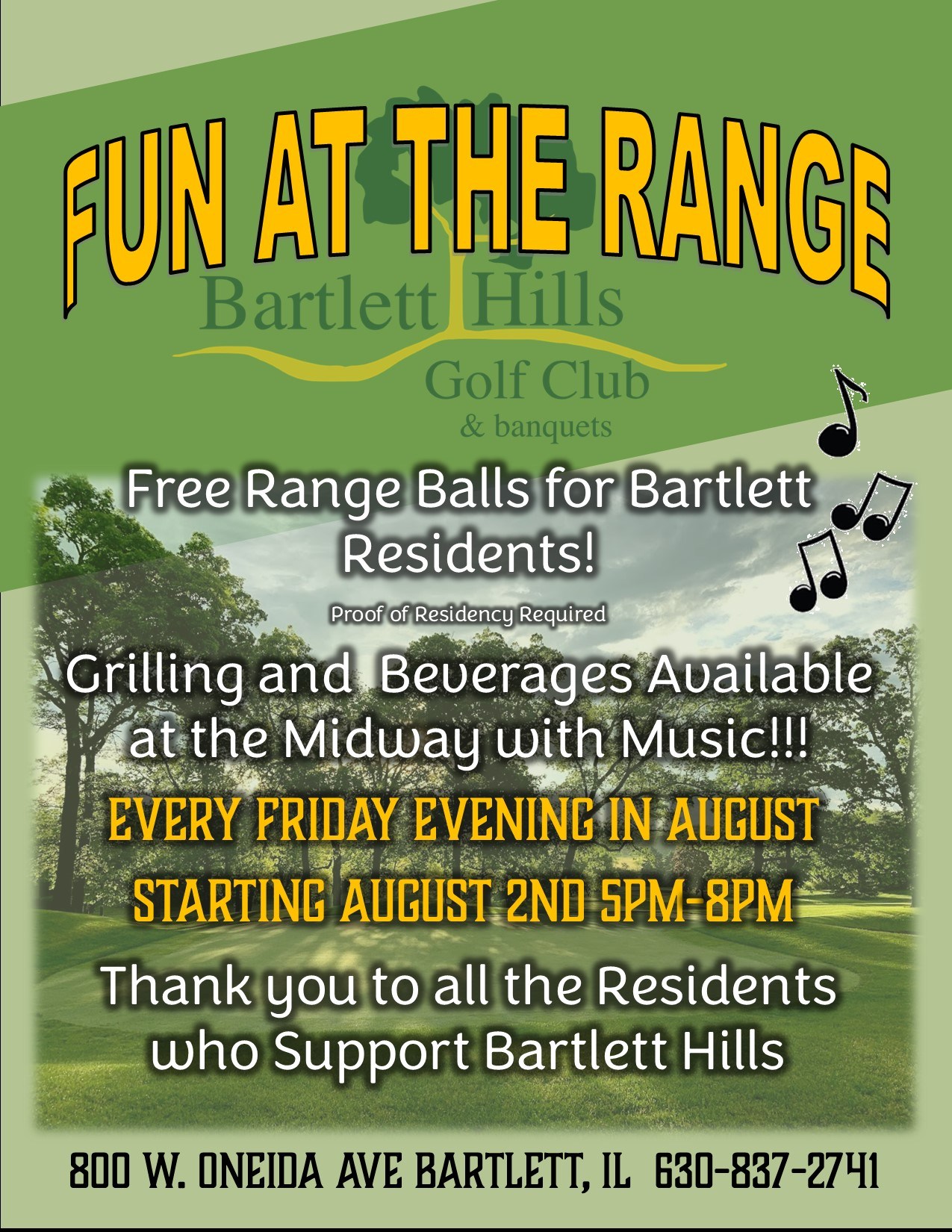 Range Week Friday Friday Fun at the Range - Bartlett Hills Golf Club